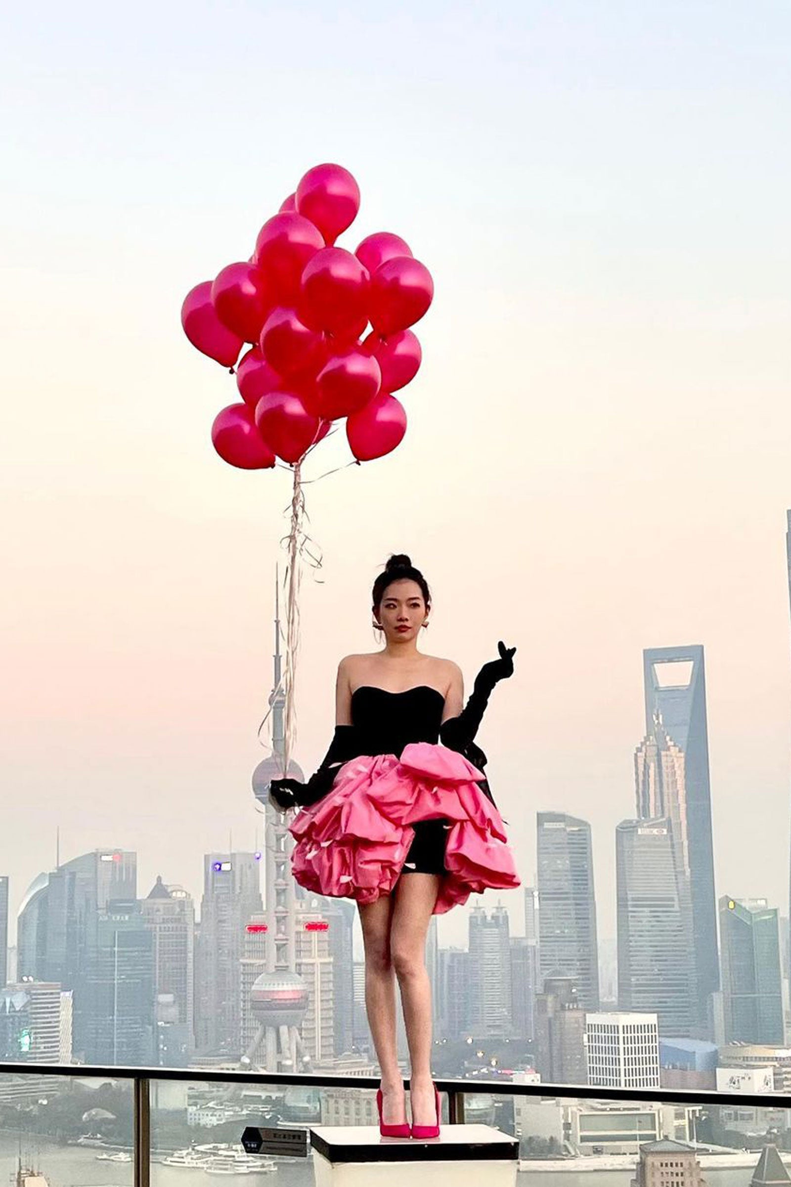 Ruomeng dressed in LETOII ATELIER’s couture gown from “ANNÉES FOLLES” couture collection