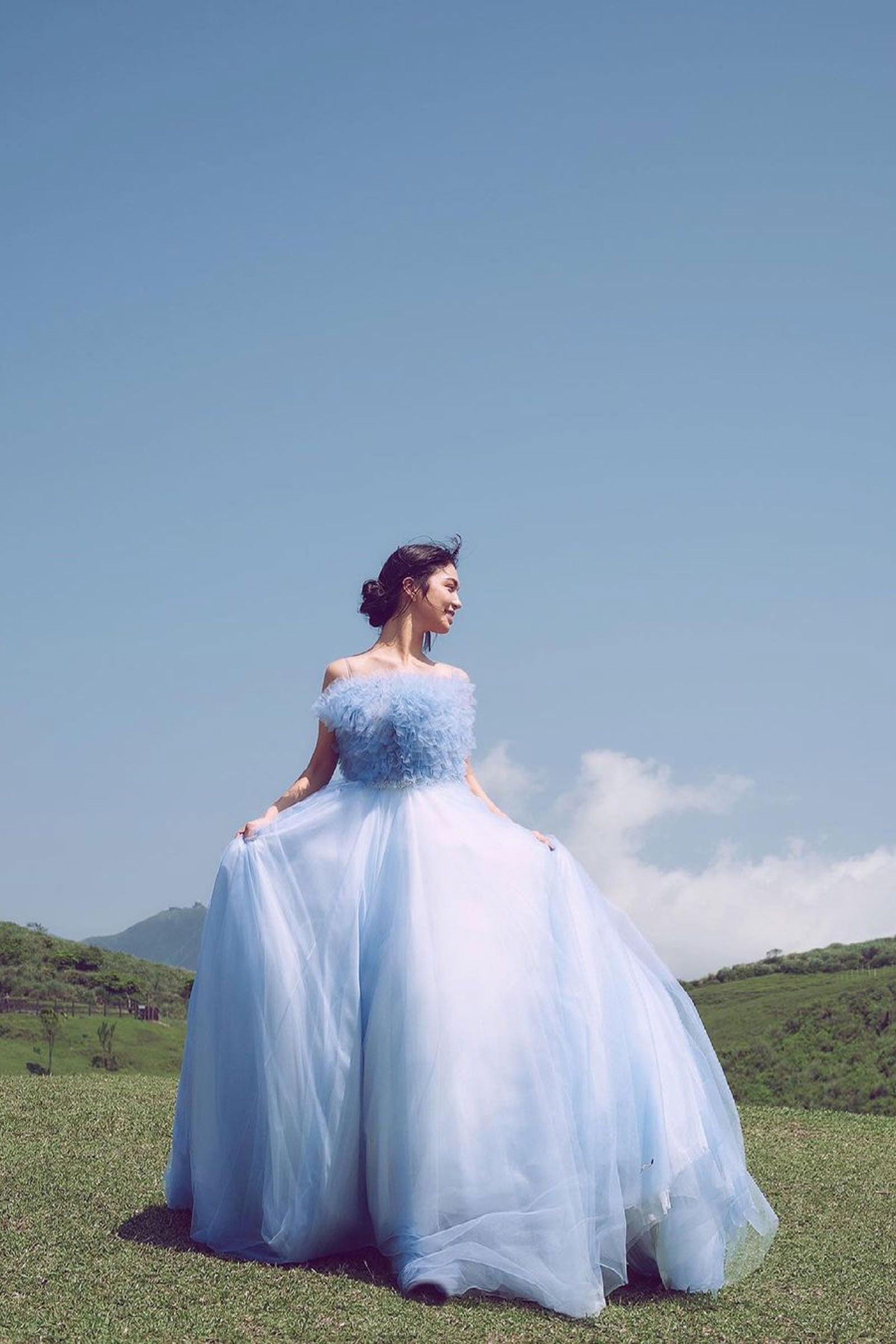 CHRISTINA dressed in LETOII ATELIER’s couture gown from "FAIRY OF THE WOODS" couture collection