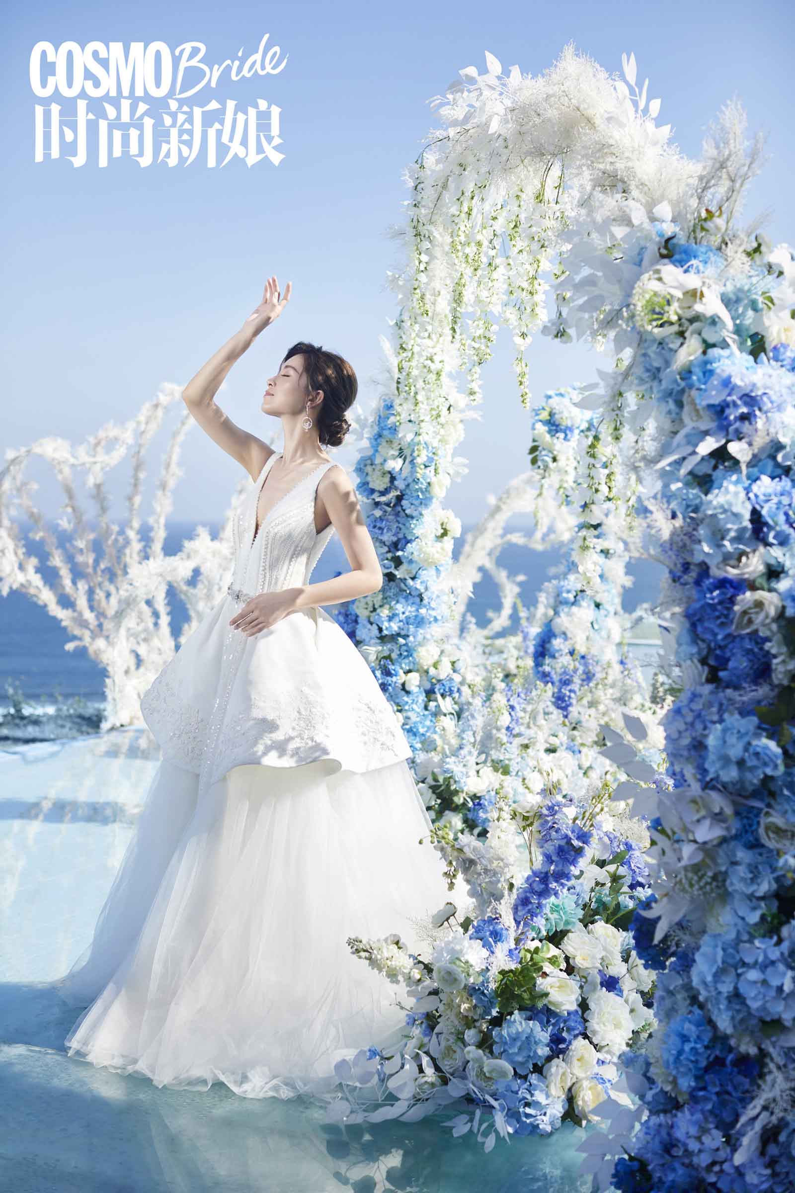 Janice Man wearing LETOII ATELIER haute couture for"COSMOBride_Magazine" September Issue Cove