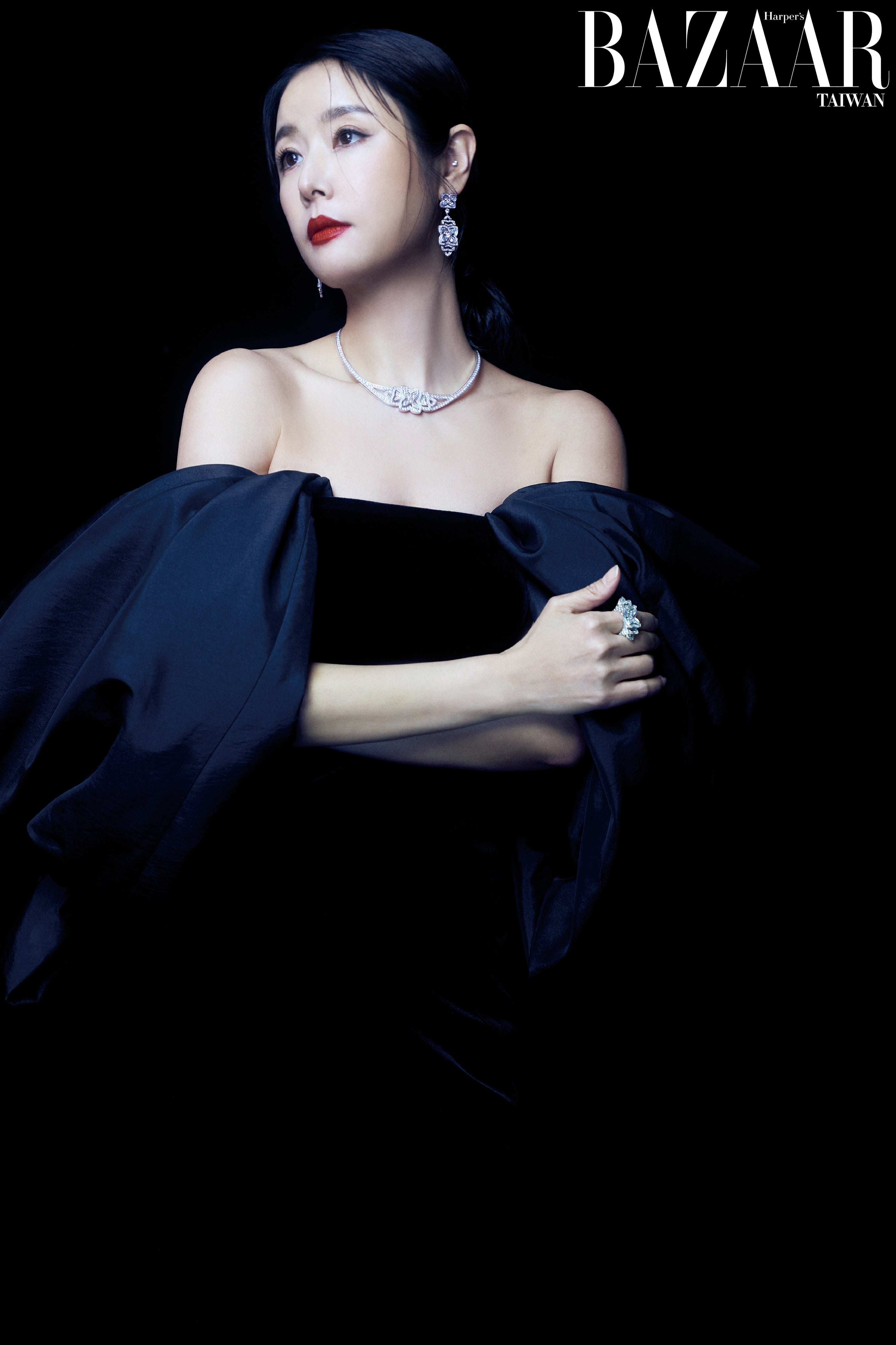 Actress Ruby Lin looked stunning in LETOII ATELIER’s classic Alexa gown for Harper’s Bazaar cover shoot
